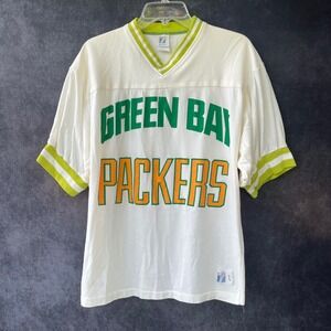 Vintage Green Bay Packers Football Wisconsin Mesh Jersey Retro Large 90s NFL